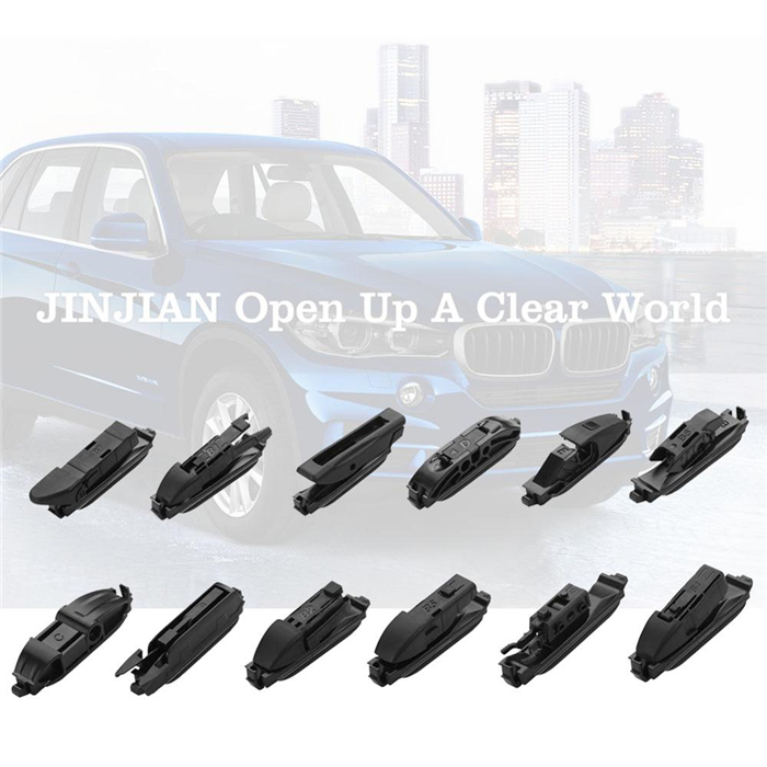 JINJIAN lux consuetudo multi windshield wiper ferrum windscreen wiper laminas multi clip